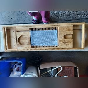 Bath Tub Tray Table. Bamboo